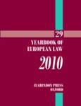 Yearbook of European Law, 2010 by Helen E. Hartnell