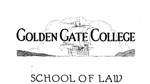 School of Law Logo - 1923 by Golden Gate University School of Law